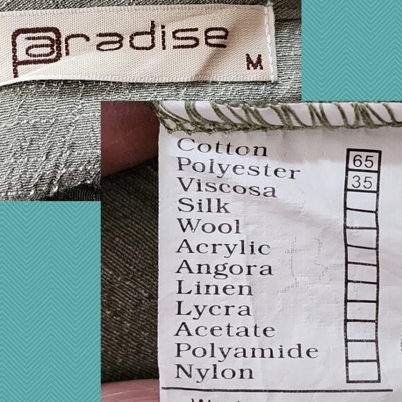 Paradise Sage Green Floral Applique Tiered Round Neck Dress - Picture 4 of 4